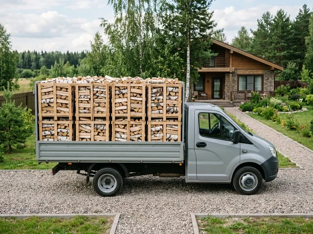 Доставка дров газелью до 8 складометров в Молодёжном